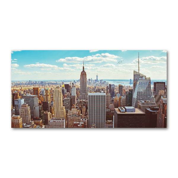 Acrylglas-Druck New York aus der Vogelperspektive