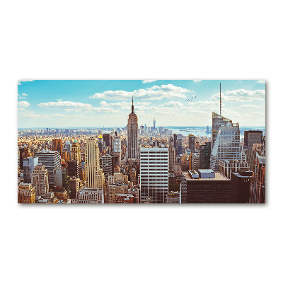Acrylglas-Druck New York aus der Vogelperspektive