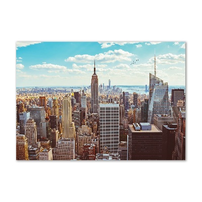 Acrylglas-Druck New York aus der Vogelperspektive