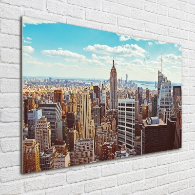 Acrylglas-Druck New York aus der Vogelperspektive