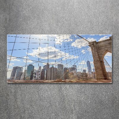 Foto auf Acryl New Yorker Brücke