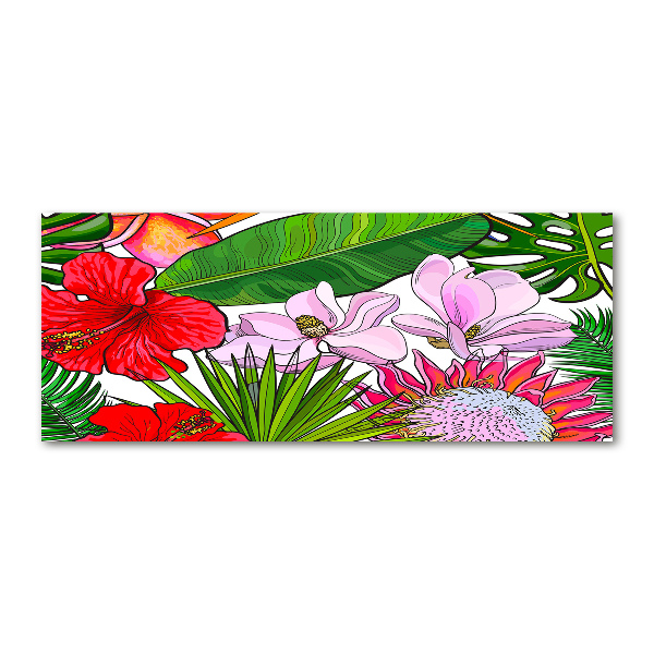 Acrylbild Fotodruck Hawaiianische Blumen