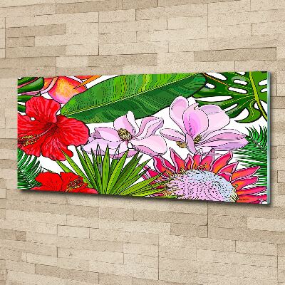 Acrylbild Fotodruck Hawaiianische Blumen
