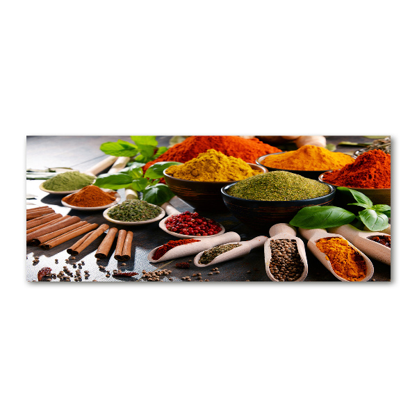 Acrylbild Fotodruck Bunte Gewürze