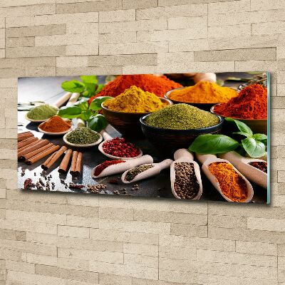 Acrylbild Fotodruck Bunte Gewürze