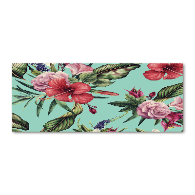 Foto auf Acryl Tropische Blumen