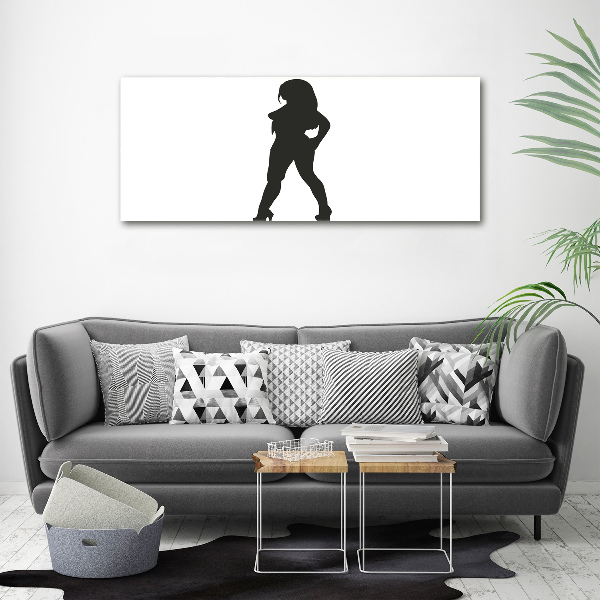 Bild auf Acrylglas Silhouette einer Frau