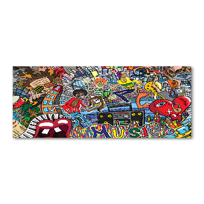 Acrylbild Fotodruck Musikalische Collage