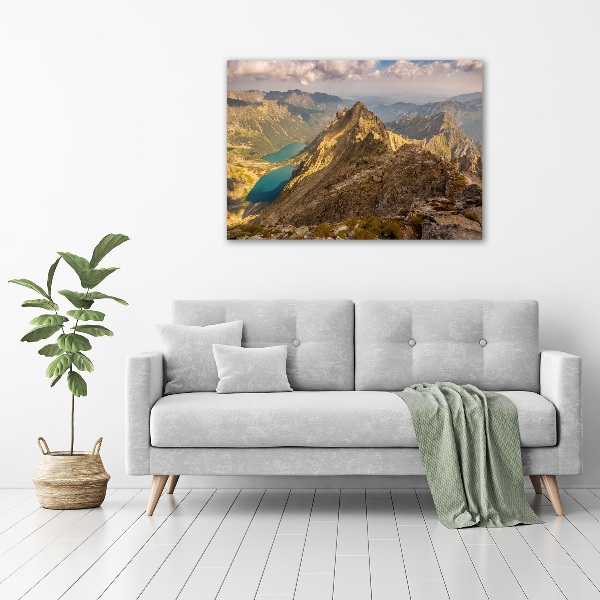 Acrylbild Fotodruck Das Meeresauge der Tatra-Berge