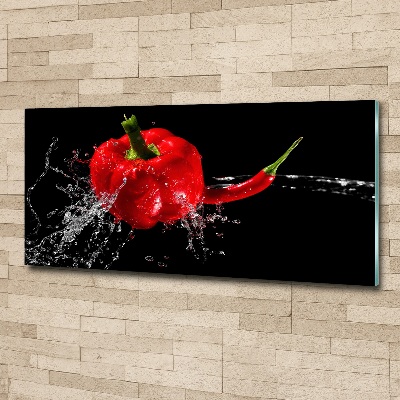 Foto auf Acryl Rote Paprika