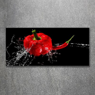 Foto auf Acryl Rote Paprika