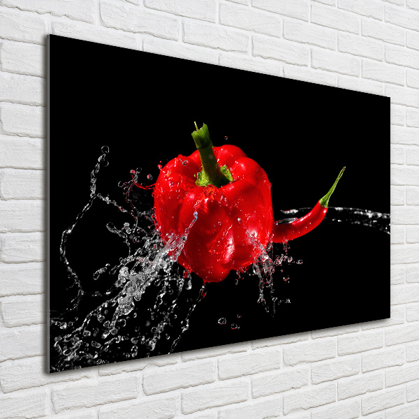 Foto auf Acryl Rote Paprika