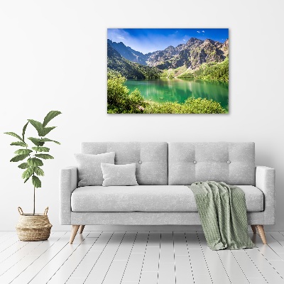 Acrylbild Fotodruck Das Meeresauge der Tatra-Berge