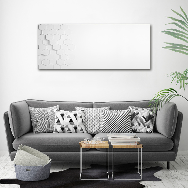 Bild auf Acrylglas Sechsecke Hintergrund