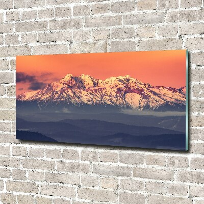 Bild auf Acrylglas Sonnenaufgang in den Tatra-Bergen