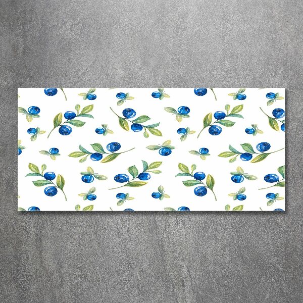 Acrylbild Fotodruck Blaubeeren