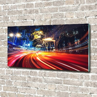 Acrylglas-Druck Geschwindigkeit in der Stadt