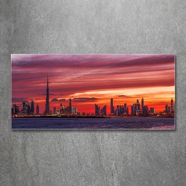 Acrylbild Fotodruck Sonnenuntergang in Dubai