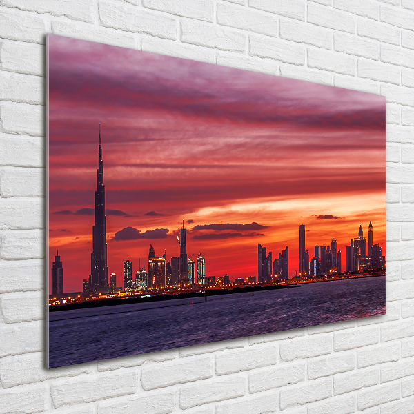 Acrylbild Fotodruck Sonnenuntergang in Dubai