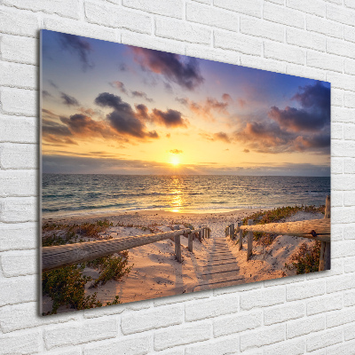 Acrylglas-Druck Weg zum Strand