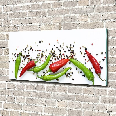 Acrylbild Fotodruck Chilischoten