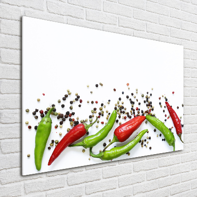 Acrylbild Fotodruck Chilischoten