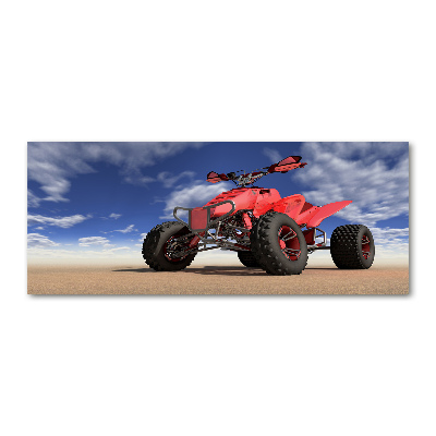 Acrylbild Fotodruck Quad in der Wüste