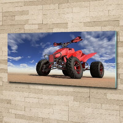 Acrylbild Fotodruck Quad in der Wüste