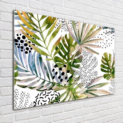 Acrylglas-Druck Tropische Blätter