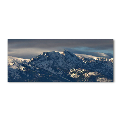 Acrylglas-Druck Giewont im Winter