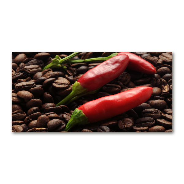 Acrylglas-Druck Chili und Kaffee