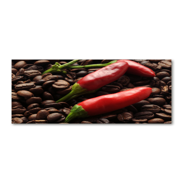 Acrylglas-Druck Chili und Kaffee