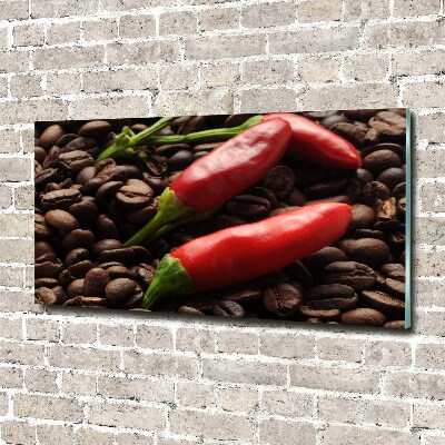 Acrylglas-Druck Chili und Kaffee