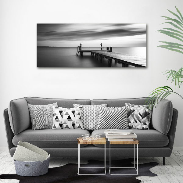 Acrylglas-Druck Pier am See