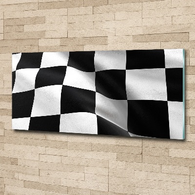 Acrylbild Fotodruck Zielflagge