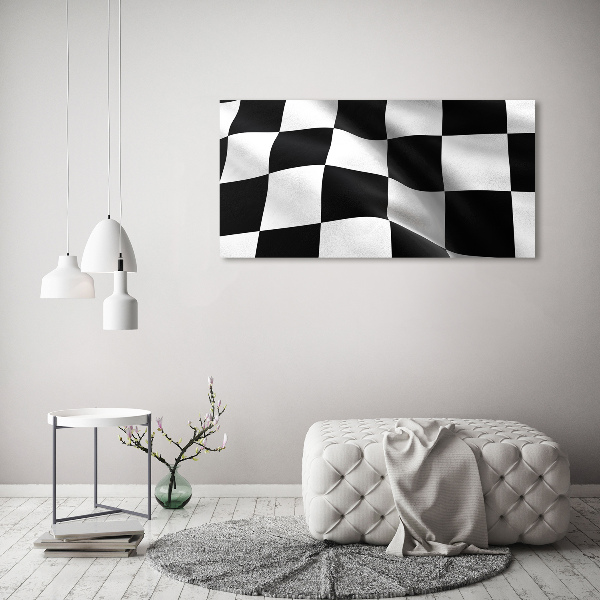 Acrylbild Fotodruck Zielflagge