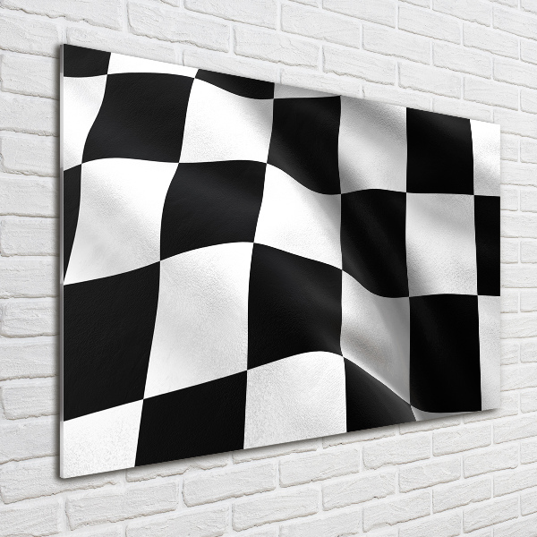 Acrylbild Fotodruck Zielflagge