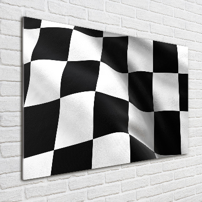 Acrylbild Fotodruck Zielflagge