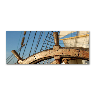 Foto auf Acryl Das Ruder einer Yacht