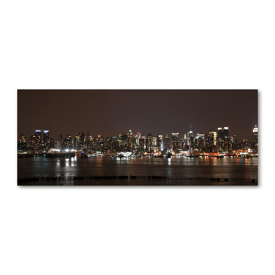 Acrylbild Fotodruck New York bei Nacht
