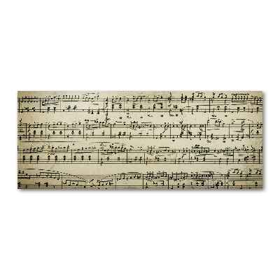 Bild auf Acrylglas Noten auf einem Stab