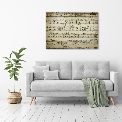 Bild auf Acrylglas Noten auf einem Stab