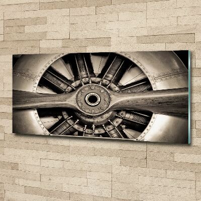 Acrylbild Fotodruck Flugzeugmotor