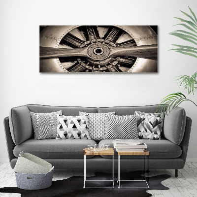 Acrylbild Fotodruck Flugzeugmotor