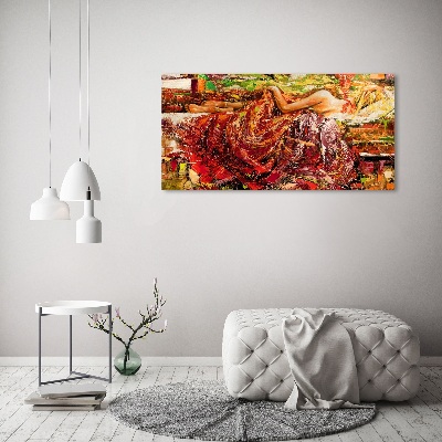 Acrylbild Fotodruck Schlafende Frau