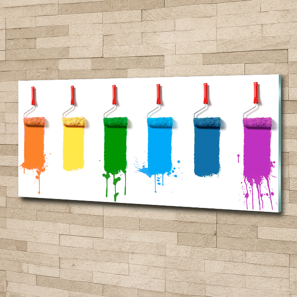 Acrylglas-Druck Farbrollen