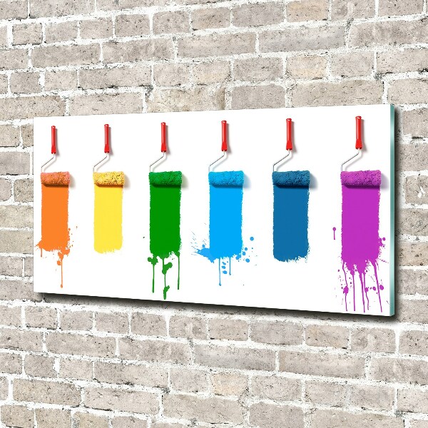 Acrylglas-Druck Farbrollen