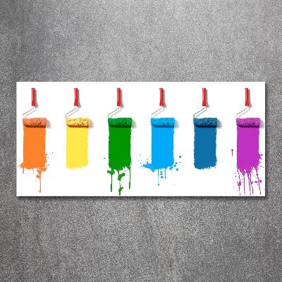 Acrylglas-Druck Farbrollen