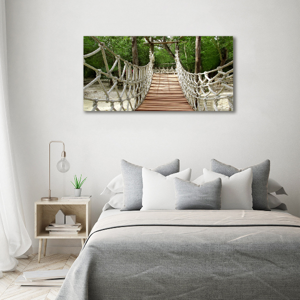 Bild auf Acrylglas Seilbrücke