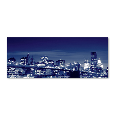 Acrylbild Fotodruck New York bei Nacht